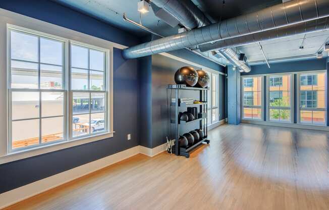 Element 29 apartments in Charleston fitness center