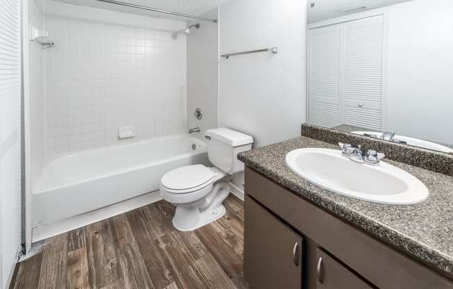 Bathroom area at Northlake Apartments, Jacksonville FL