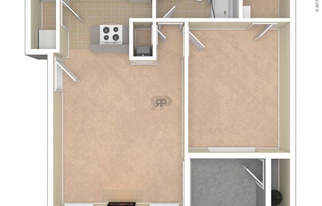 1 bed, 1 bath, 611 sqft, $1,750
