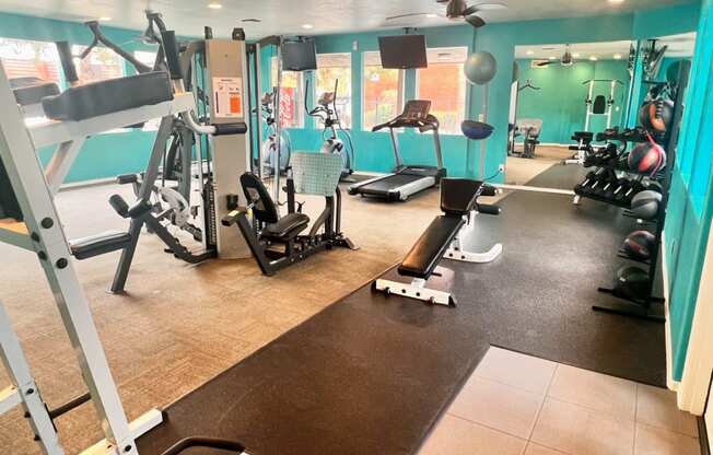 Spacious Gym at Ovation at Tempe Apartment Homes in Tempe Arizona