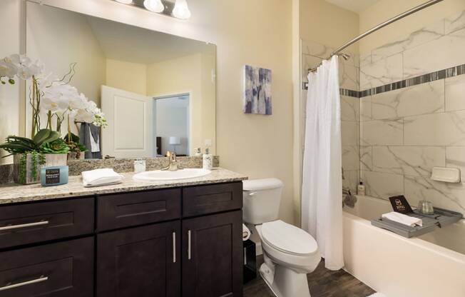 Master bathroom at The Oasis at Crosstown, Orlando, FL, 32807