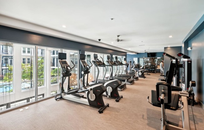 Fitness Center at Glenwood at Grant Park Apartments in Atlanta, Georgia