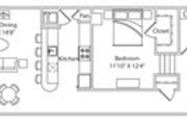 1 bed, 1 bath, 921 sqft, $1,549