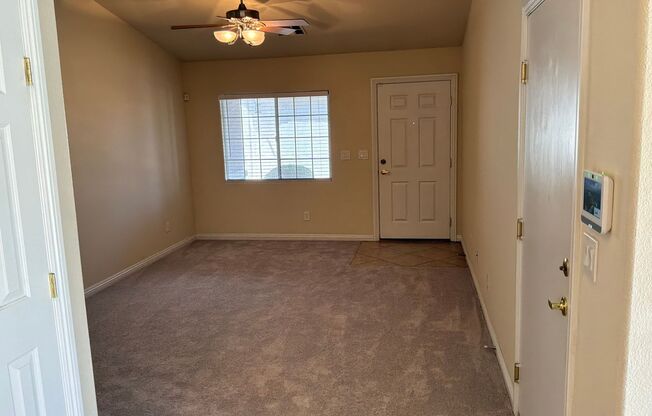 Single story Townhouse 2 bedrooms 2 bathrooms 2 car attached garage located in a gated subdivision