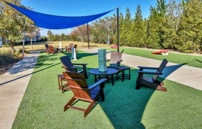 Riverstone outdoor game area