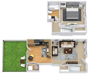 1 bed, 1 bath, 625 sqft, $1,354