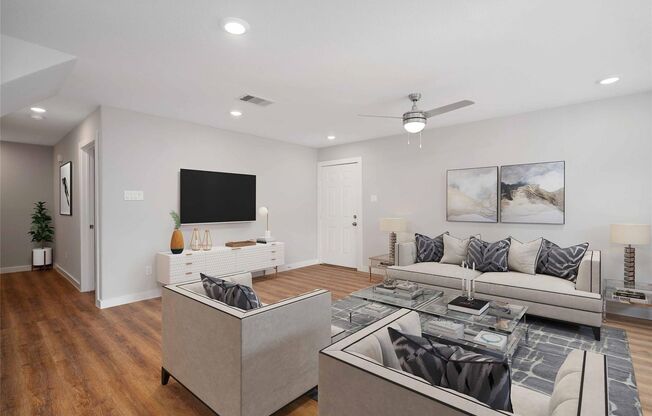 This newly constructed 3-bedroom, 2-bathroom unit offers modern living with 1,150 sq ft of space. Features include fairly new appliances, an open-concept design, and a spacious backyard perfect for outdoor activities. Located in a peaceful neighborhood, i