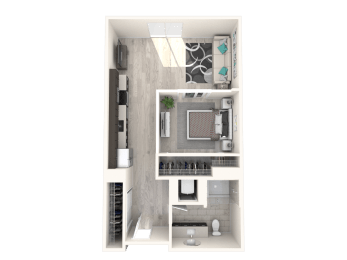 Studio, 1 bath, 560 sqft, $2,280