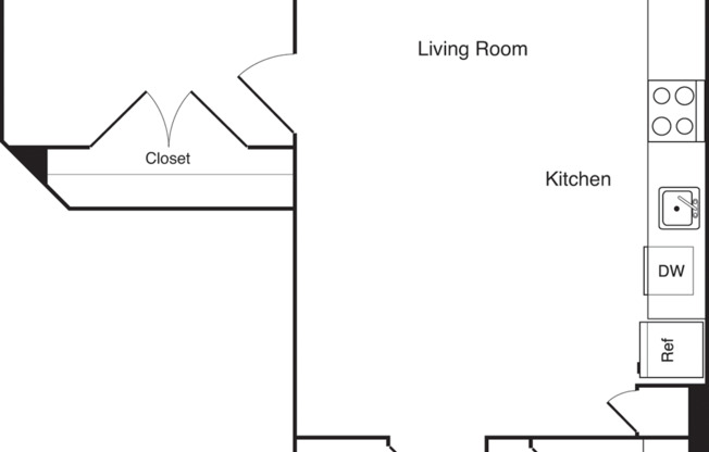 1 bed, 1 bath, 730 sqft, $2,734, Unit 186