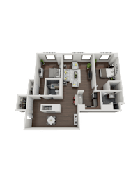 2 beds, 2 baths, 1,320 sqft, $3,125