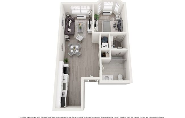 1 bed, 1 bath, 660 sqft, $2,320, Unit 518