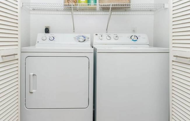 In Unit Full Size Laundry Machines