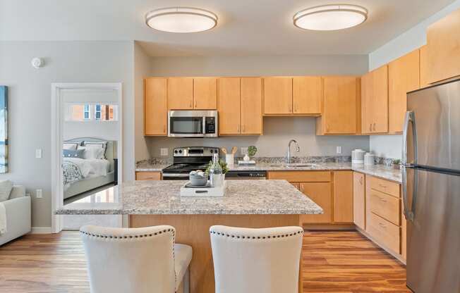 Eat In Kitchen at Harbor at Twin Lakes 55+ Apartments, Minnesota