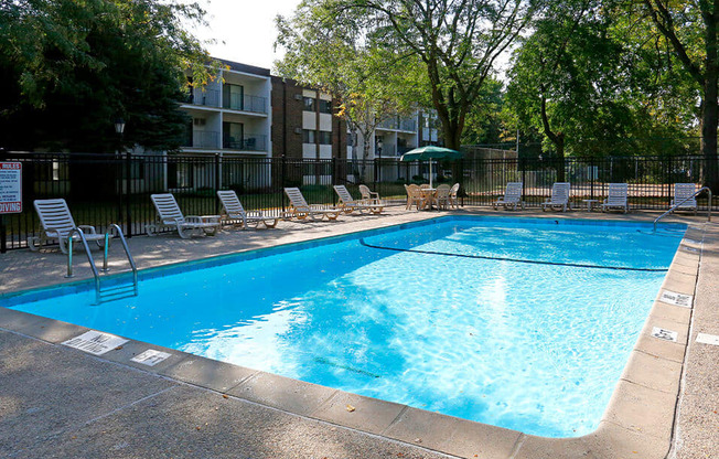 swimming pool at Olympik Village apts