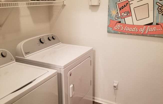 Full Size Washer and Dryer in every unit!