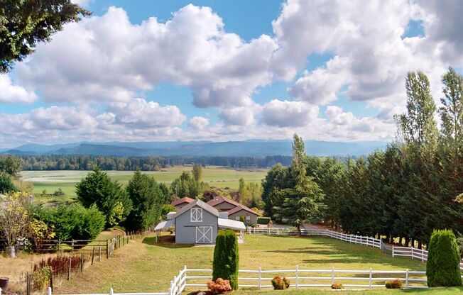 Bring your horse! Beautiful 3 bedroom 3.5 bath home on acreage with barn