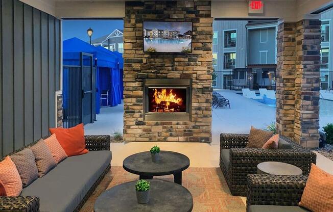 Firepit Lounge at Watermark at Harvest Junction, Longmont