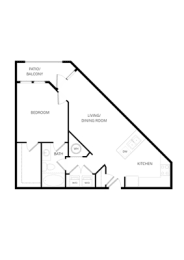 1 bed, 1 bath, 768 sqft, $1,425