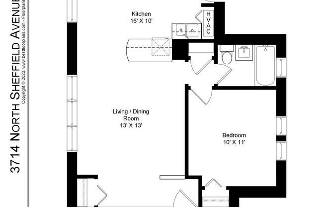 1 bed, 1 bath, 664 sqft, $2,095, Unit 3714-402
