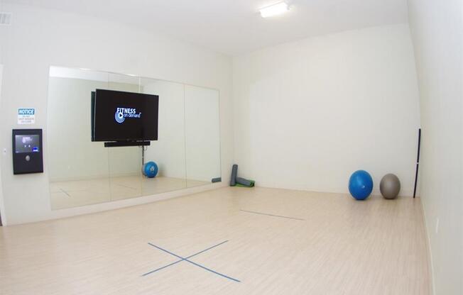 Training Room at Fitness Center at Lofts at 7800 Apartments, Midvale, 84047