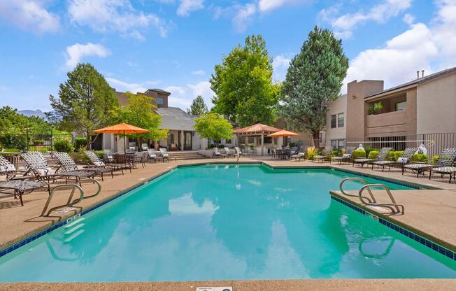 Large Pool at Top Rated Albuquerque Apartments NM