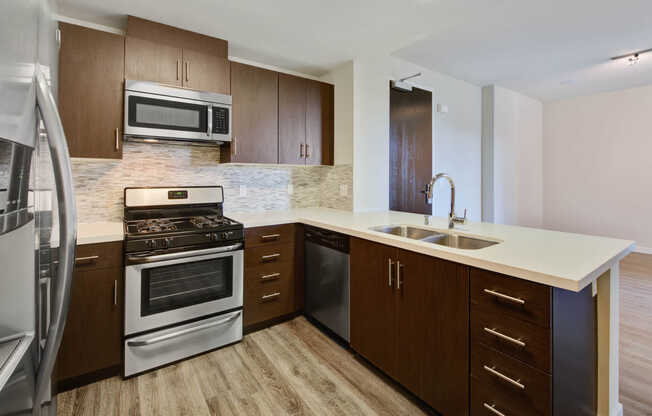 Kitchen with Stainless Steel Appliances