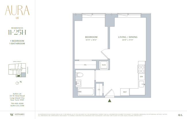 1 bed, 1 bath, $4,610, Unit 7H