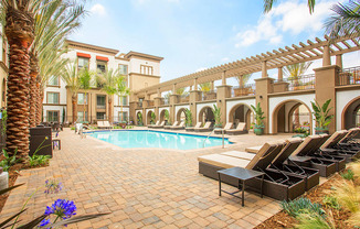 a swimming pool at the resort