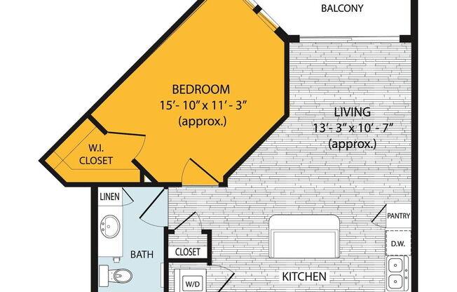 1 bed, 1 bath, 666 sqft, $1,925