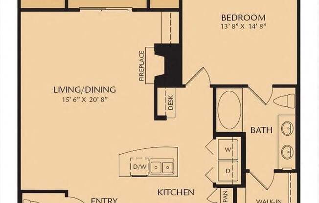 1 bed, 949 sqft, $2,216