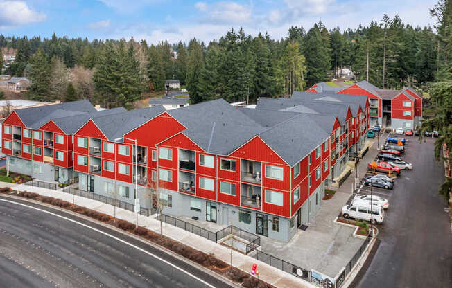 an aerial view of Serenity Apartments