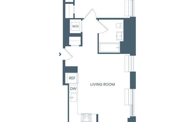 1 bed, 1 bath, $3,415, Unit 1702E