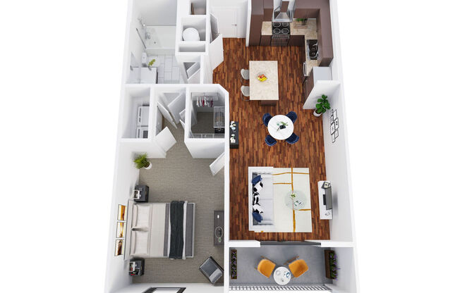 1 bed, 1 bath, 757 sqft, $1,340