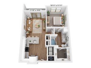 1 bed, 1 bath, 678 sqft, $1,630