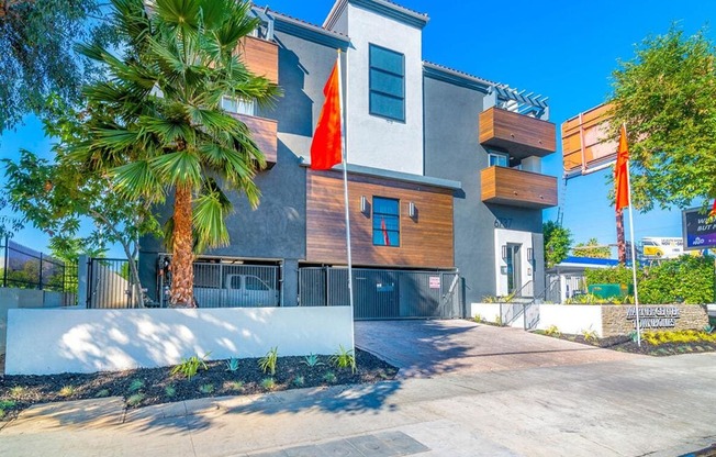 the building in which the apartment is located at Warner Center Townhomes, Canoga Park California