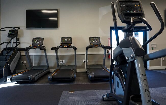 Work out your stress in the spacious community fitness center.