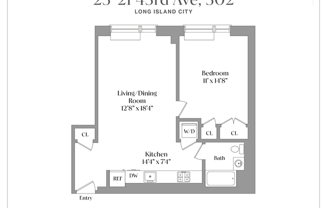 1 bed, 1 bath, 770 sqft, $3,800, Unit 302