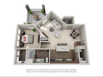 1 bed, 1 bath, 914 sqft, $1,597