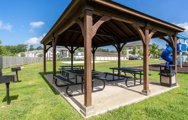 Covered Picnic Area at apartment complex