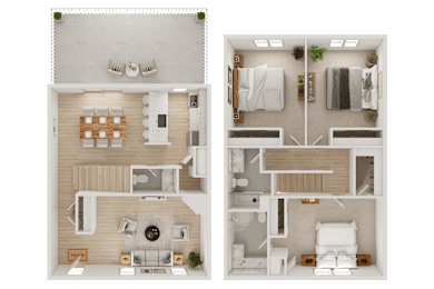 3 beds, 2.5 baths, 1,510 sqft, $1,777