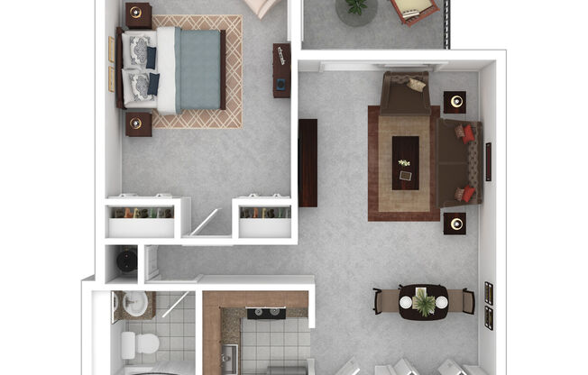 1 bed, 1 bath, 640 sqft, $1,534