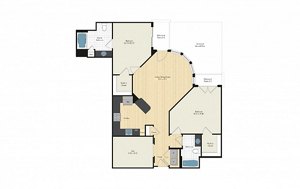 2 beds, 2 baths, 1,263 sqft, $4,170