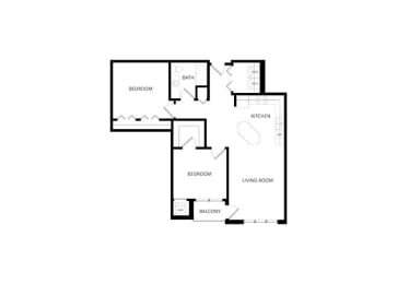 2 beds, 1 bath, 1,050 sqft, $1,955