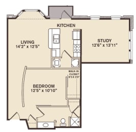 1 bed, 1 bath, 948 sqft, $1,397