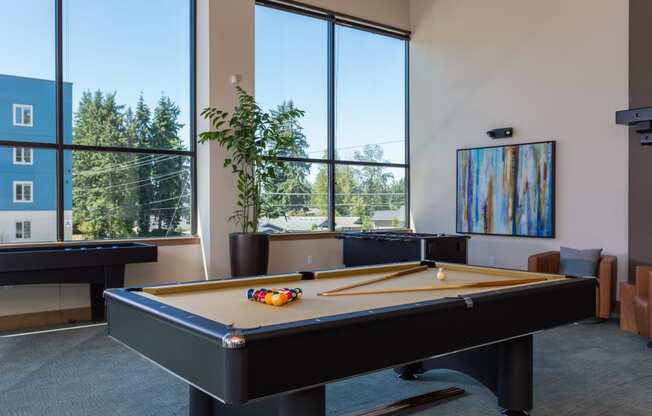 Billiards Table at Tivalli Apartments, Lynnwood, WA