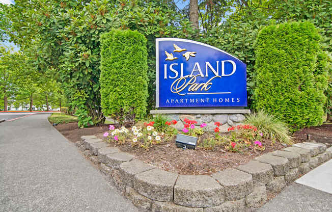 Island Park property entrance Apartments in Kent, WA