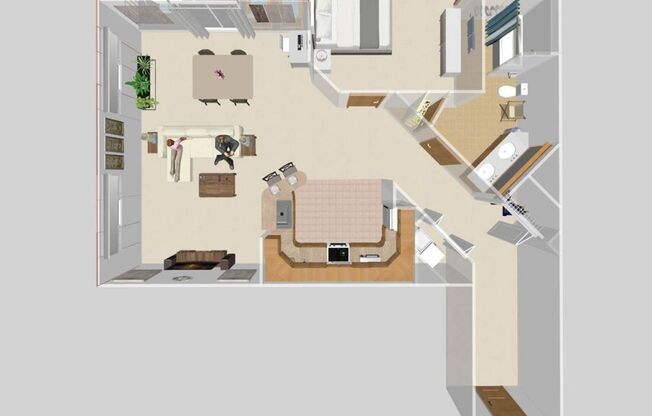 1 bed, 1 bath, 756 sqft, $1,555, Unit 202-311