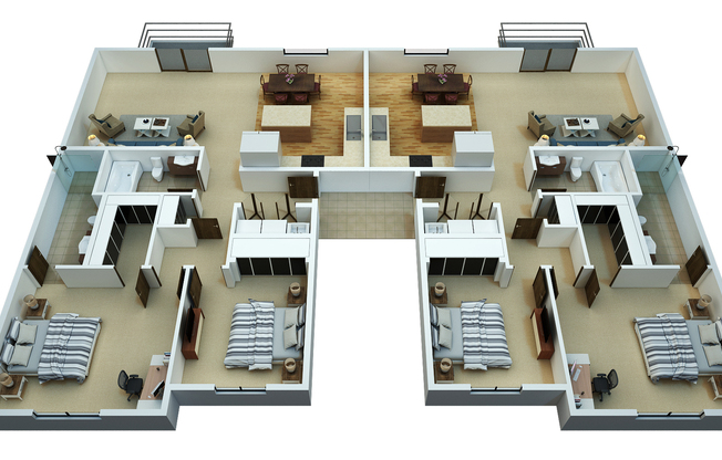 2 beds, 2 baths, 1,080 sqft, $1,895, Unit 214