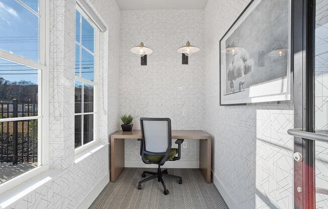 A private Office in the Sanctuary at Indian Creek Clubhouse for Residential Use