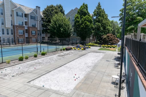 Bocce Ball Court at Willowest in Collier Hills in Atlanta, GA 30318